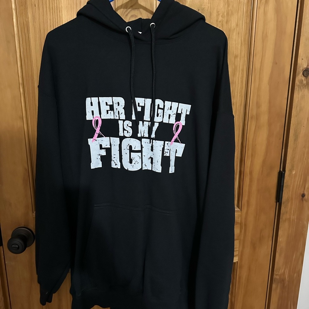 Black Hoodie with Motivational Print